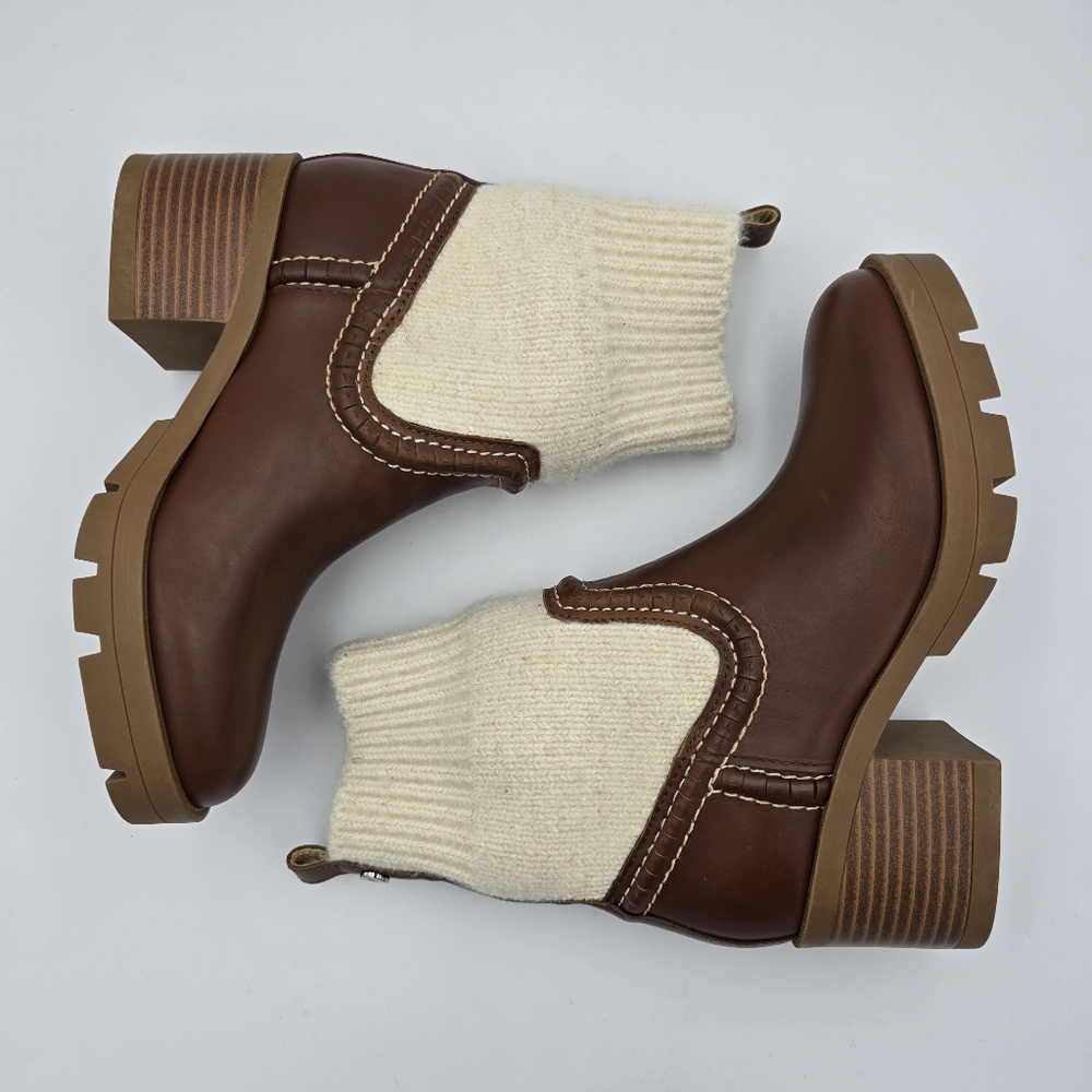 NWOT Nine West Popit Casual Booties, Dark Natural, Women's Size 5 - Picture 16 of 16